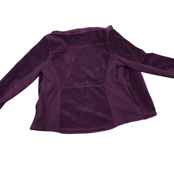 L.L.Bean Full Zip Sherpa Luxe Micro Fleece Maroon XS Reg - Picture 9 of 13